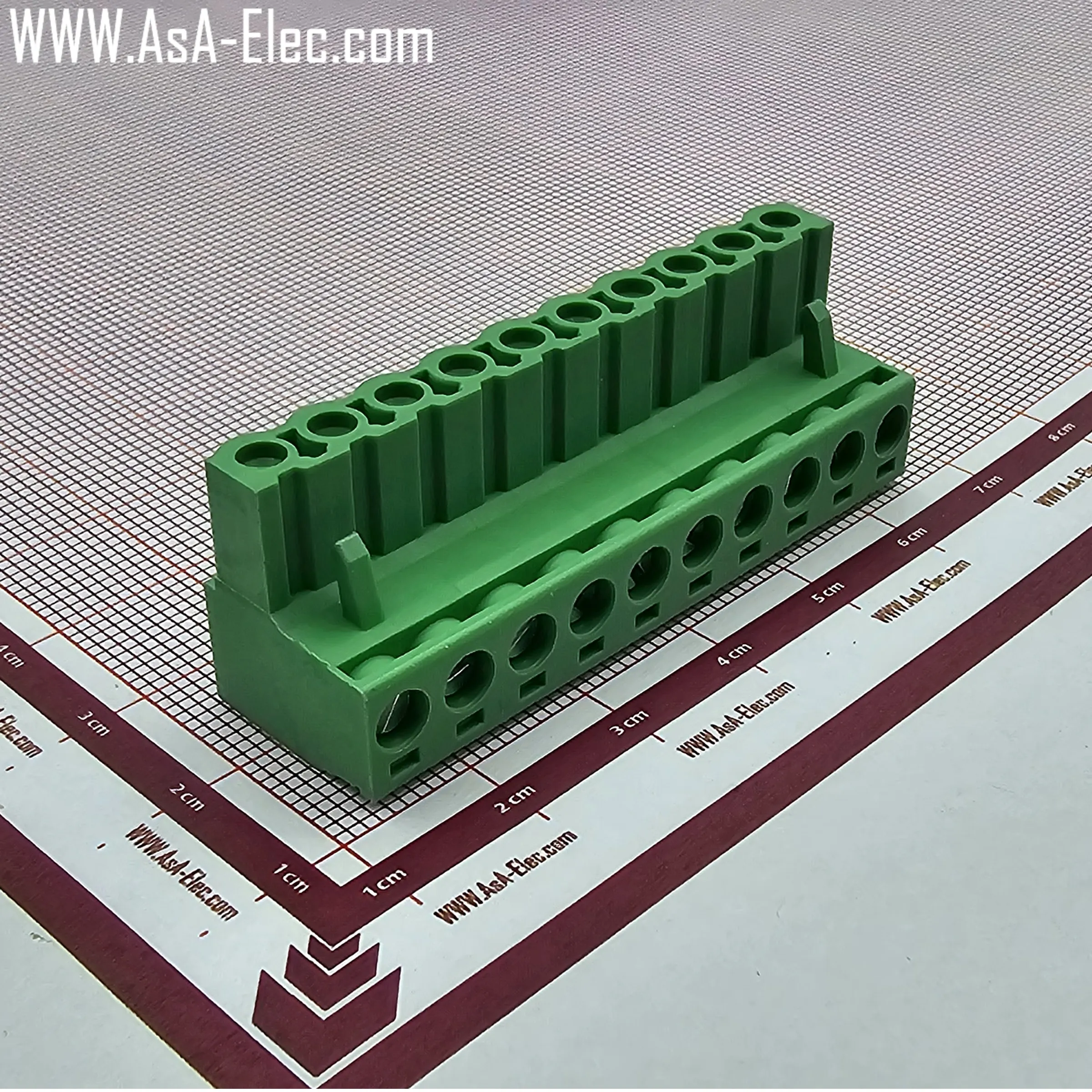 ترمینال فونیکسی 10 پین نر صاف و ماده PTR 5.08mm